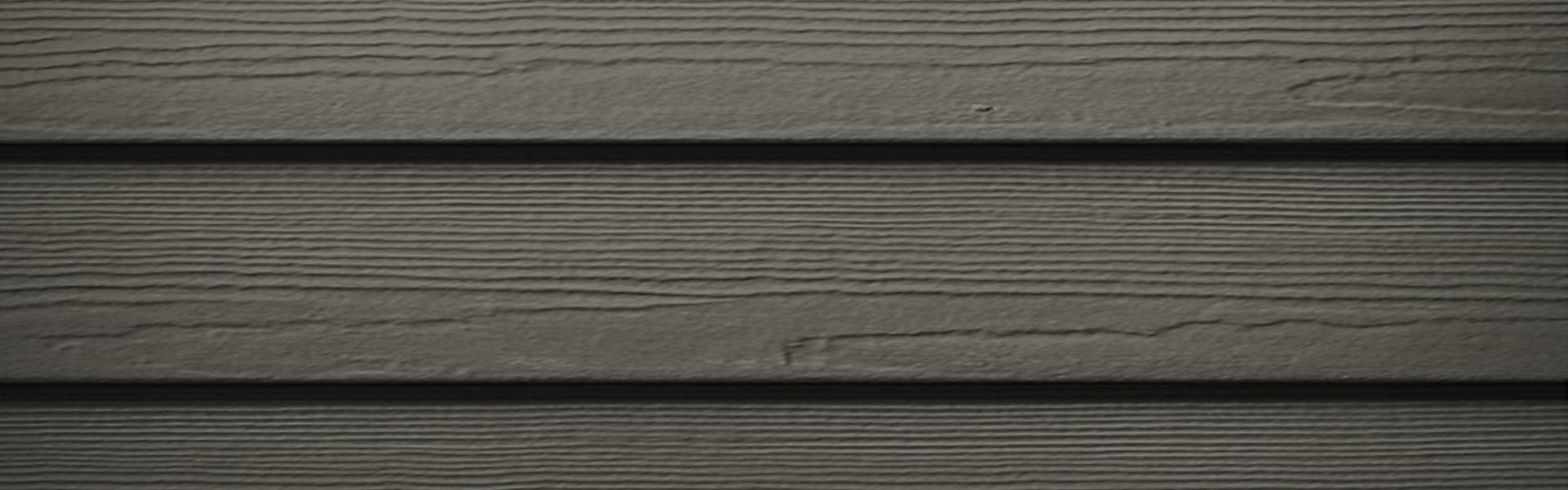 Close up of gray siding